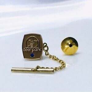 1/10 Gold Filled Tie Tack, Deer Park, GF Vintage Pin
